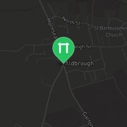 Map showing where Aldborough recreation ground outdoor gym is