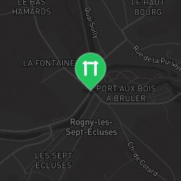 Map showing where Rogny-les-Sept-Écluses - Parcours de santé is