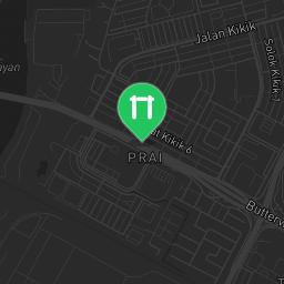 Map showing where Outdoor Gym Perai is