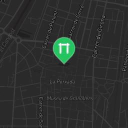 Map showing where Granollers Street Workout Park is
