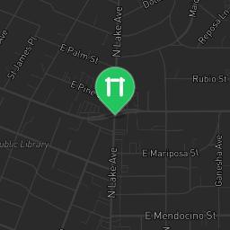 Map showing where Altadena - Outdoor Fitness Playground - Charles White Park is