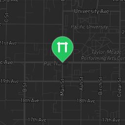 Map showing where Fitness Court Bard Park - Calisthenics Park Forest Grove, OR - National Fitness Campaign is