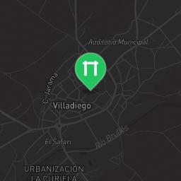 Map showing where Bodyweight gym - Villadiego - Calisthenics workout is