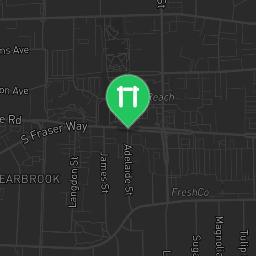 Map showing where Clayburn Middle School Outdoor Fitness is