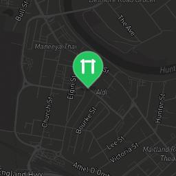 Map showing where Outdoor fitness training - Newcastle - Calisthenics workout is