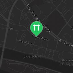 Map showing where Saint-Denis - Street Workout Gym - Rue Romain Rolland is