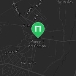 Map showing where Calistenia Monreal del Campo is