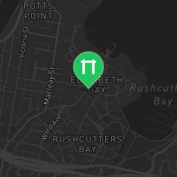 Map showing where Sydney - Street Workout Park - Rushcutters Bay Park is