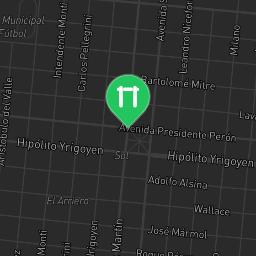 Map showing where Outdoor fitness training - General Alvear - Calisthenics workout is