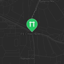 Map showing where Moscow - Outdoor Gym - Улица Гурьянова is