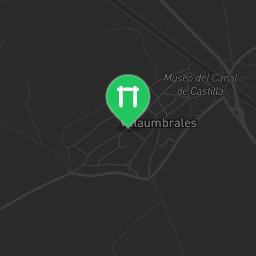 Map showing where Public gym park - Villaumbrales - Calisthenics workout is