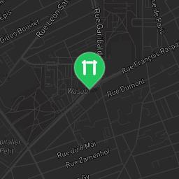 Map showing where Rouen - Street Workout Park - Rue Jules Guesde is