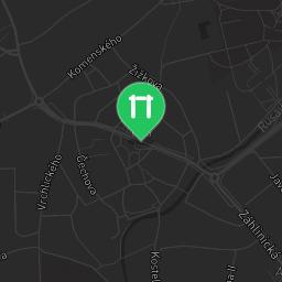 Map showing where Hulin - Street Workout Park - Rusava is