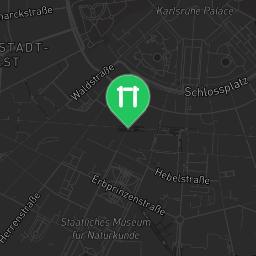 Map showing where Calisthenics-Anlage Karlsruhe Oststadt is