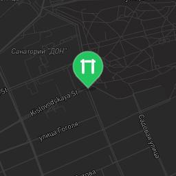 Map showing where Yessentuki - Street Workout Park - Кафе Танго is