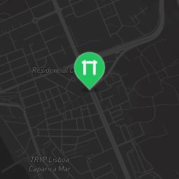 Map showing where Outdoor Fitnesspark - Costa Caparica is