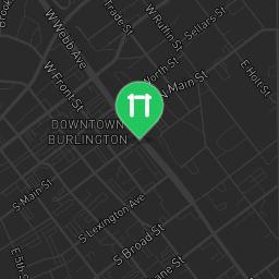 Map showing where Fitness Court City Park Walking Track - Burlington, NC - National Fitness Campaign is