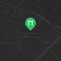 Map showing where Moscow - Street Workout Park - Baby Bilingual Club is