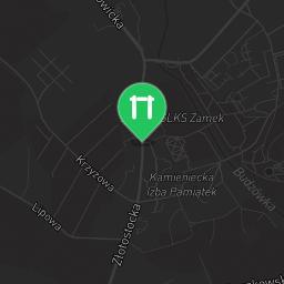 Map showing where Outdoor Fitness Kamieniec Ząbkowicki is