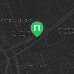 Map showing where Moscow - Outdoor Gym - Грохольский Переулок is