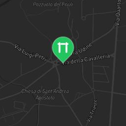 Map showing where Exercise equipment Pozzuolo del Friuli is