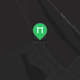 Map showing where Fruit Valley Park - Vancouver, WA public pull-up bars is