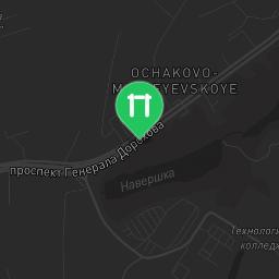 Map showing where Moscow - Outdoor Gym - Кременчугская Улица is