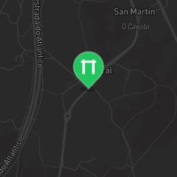 Map showing where Outdoor fitness training - Vilaboa - Calisthenics workout is
