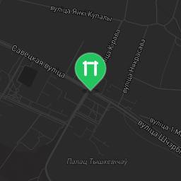 Map showing where Public gym park - Valozhyn - Calisthenics workout is