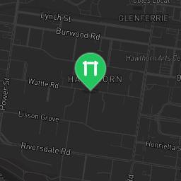 Map showing where Public gym park - Melbourne - Calisthenics workout is