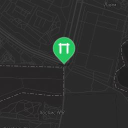Map showing where Reutov - Street Workout Park - Улица Некрасова is