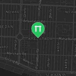 Map showing where Yangon - Outdoor Exercise Station - Maha Bandula Park is