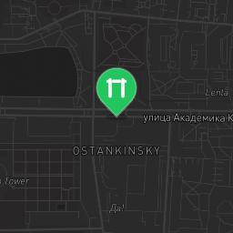 Map showing where Moscow - Street Workout Park - Горка На Звездном Бульваре is