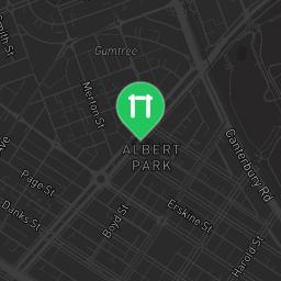 Map showing where Melbourne - Trim Trail - Albert Park is