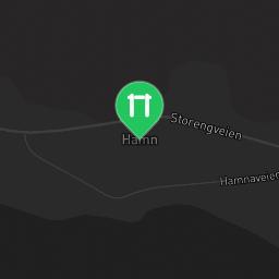 Map showing where Nedre hamna utegym is