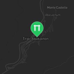 Map showing where Campogrande - Tripi is