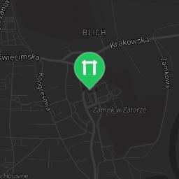 Map showing where Public gym park - Zator -  - Calisthenics workout is