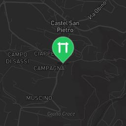 Map showing where Outdoor fitness - Castel San Pietro - Calisthenics workout is