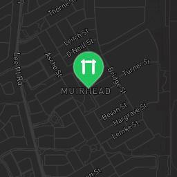Map showing where Muirhead - Outdoor Exercise Station is