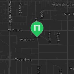 Map showing where Fitness Court Panorama Park - Calisthenics Park Wheat Ridge, CO - National Fitness Campaign is