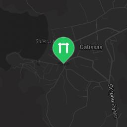 Map showing where Galissas (Siros) - Calisthenics Equipment - Galissas Beach is