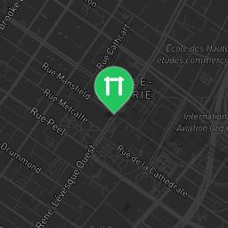 Map showing where Montreal - Outdoor Exercise Gym - Concordia University is