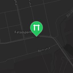 Map showing where Calisthenics Facility - Felsőszentiván is