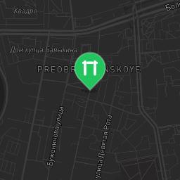 Map showing where Bodyweight training - Moscow - Calisthenics workout is