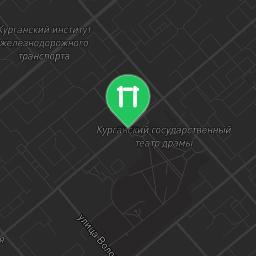 Map showing where Kurgan - Street Workout Park - Курганмашзавод is