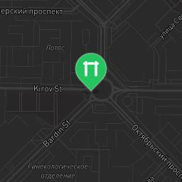 Map showing where Public gym park - Novokuznetsk - Calisthenics workout is