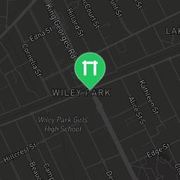 Map showing where Wiley Park Outdoor Gym is