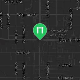 Map showing where Outdoor Gym Olathe is