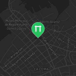 Map showing where Outdoor Gym Regla is