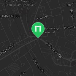 Map showing where Coatbridge - Parkour Park - Westend Park is